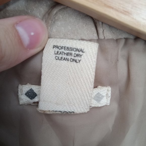 Beige leather jacket - Picture 4 of 4